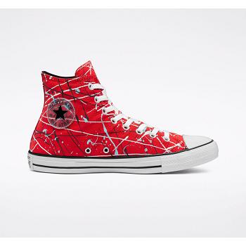 Scarpe Converse Chuck Taylor All Star Archive Paint Splatter - Sneakers Donna Rosse, Italia IT 567A